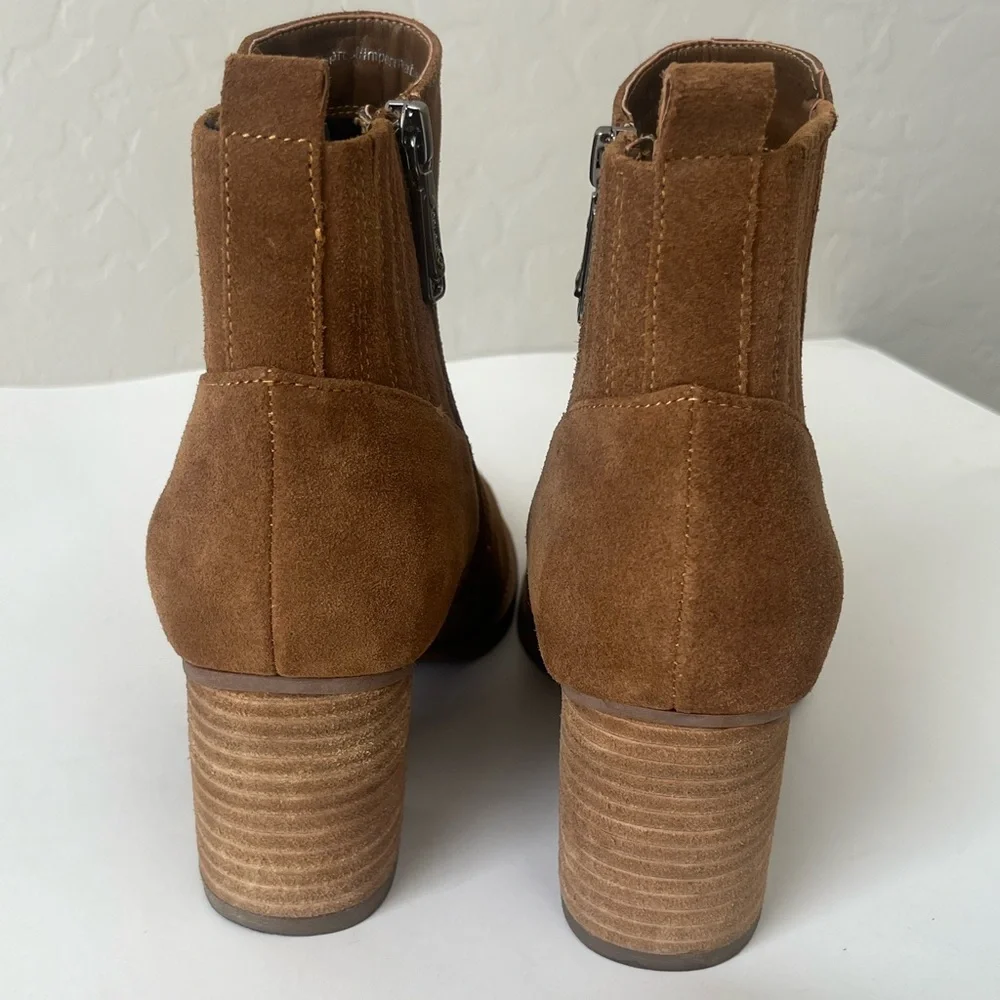 Blondo Noa waterproof ankle boots camel suede 9.5